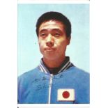 Olympics Sawao Kato signed 6x4 colour photo of the eight time Olympic champion in various gymnastics