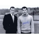 Mel Charles 1955, Football Autographed 16 X 12 Photo, A Superb Image Depicting The Welsh