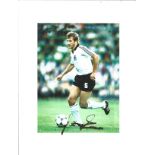 Football Wolfgang Dremmler signed 12x8 colour photo pictured in action for Germany. Good