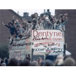 Southampton 1976, Football Autographed 8 X 6 Photo, A Superb Image Depicting Players Parading The Fa