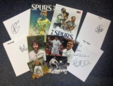 Football Spurs legends collection includes signed colour photos signature pieces and programmes