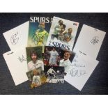 Football Spurs legends collection includes signed colour photos signature pieces and programmes