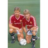 Jesoer Olsen 1988, Football Autographed 12 X 8 Photo, A Superb Image Depicting Man United's Danish