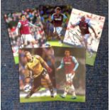 Football West Ham collection includes 5 6x4 colour photos from the 201/2012 season signatures