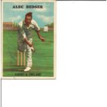 Cricket Alec Bedser signed 4x3 colour cigarette card. Good Condition. All autographed items are