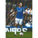 Football Michael Keane signed 12x8 colour photo pictured in action for Everton F. C. Michael Vincent
