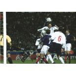Football Don Hutchison signed 12x8 colour photo pictured scoring for Scotland against England at