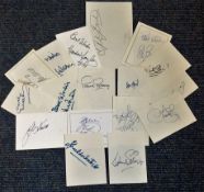 Football Legends collection 16 assorted signed white cards includes great names such as Dace Mackay,