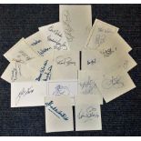 Football Legends collection 16 assorted signed white cards includes great names such as Dace Mackay,