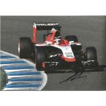 Motor Racing Max Chilton signed 12x8 colour photo pictured driving for Marussia. Good Condition. All