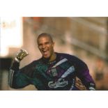 Football David James signed 12x8 colour photo pictured while playing for Liverpool. Good