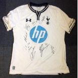 Football Tottenham Hotspur multi signed Spurs shirt 2013/14 season signatures include Harry Kane,