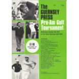 Golf Vintage programme 1975 Guernsey Pro Am Golf Tournament signed inside by Max Faulkner, Sam