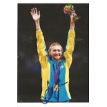 Olympics Olga Rypakova signed 6x4 colour photo of the Gold medallist in the Triple jump at the