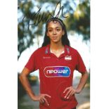 Athletics Katarina Johnson Thompson signed 6x4 colour photo of the 2019 World Heptathlon Champion