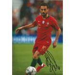 Football Bernardo Silva signed 12x8 colour photo pictured in action for Portugal. Good Condition.