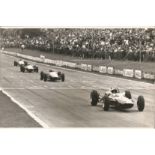 Motor Racing Jim Clark original 11x8 press black and white photo picturing Clark the recent winner