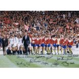Southampton 1976, Football Autographed 16 X 12 Photo, A Superb Image Depicting Manager Lawrie