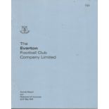 Football Everton annual report and statement of accounts at 31st May 1979. Good Condition. All