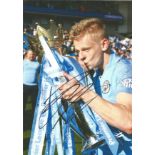 Football Oleksandr Zinchenko signed 12x8 colour photo pictured celebrating with the Premier League