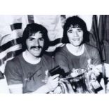 Steve Heighway 1974, Football Autographed 16 X 12 Photo, A Superb Image Depicting The Liverpool