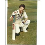 Cricket Geoff Miller signed 6x4 colour photo. Good Condition. All autographed items are genuine hand