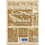 Football Aston Villa v Chelsea vintage programme FA Cup Final Wembley Stadium 20th May 2000. Good