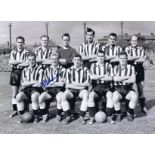 George Eastham 1957, Football Autographed 16 X 12 Photo, A Superb Image Depicting Newcastle United