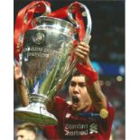 Football Roberto Firmino signed 10x8 colour photo pictured lifting the Champions League Trophy for