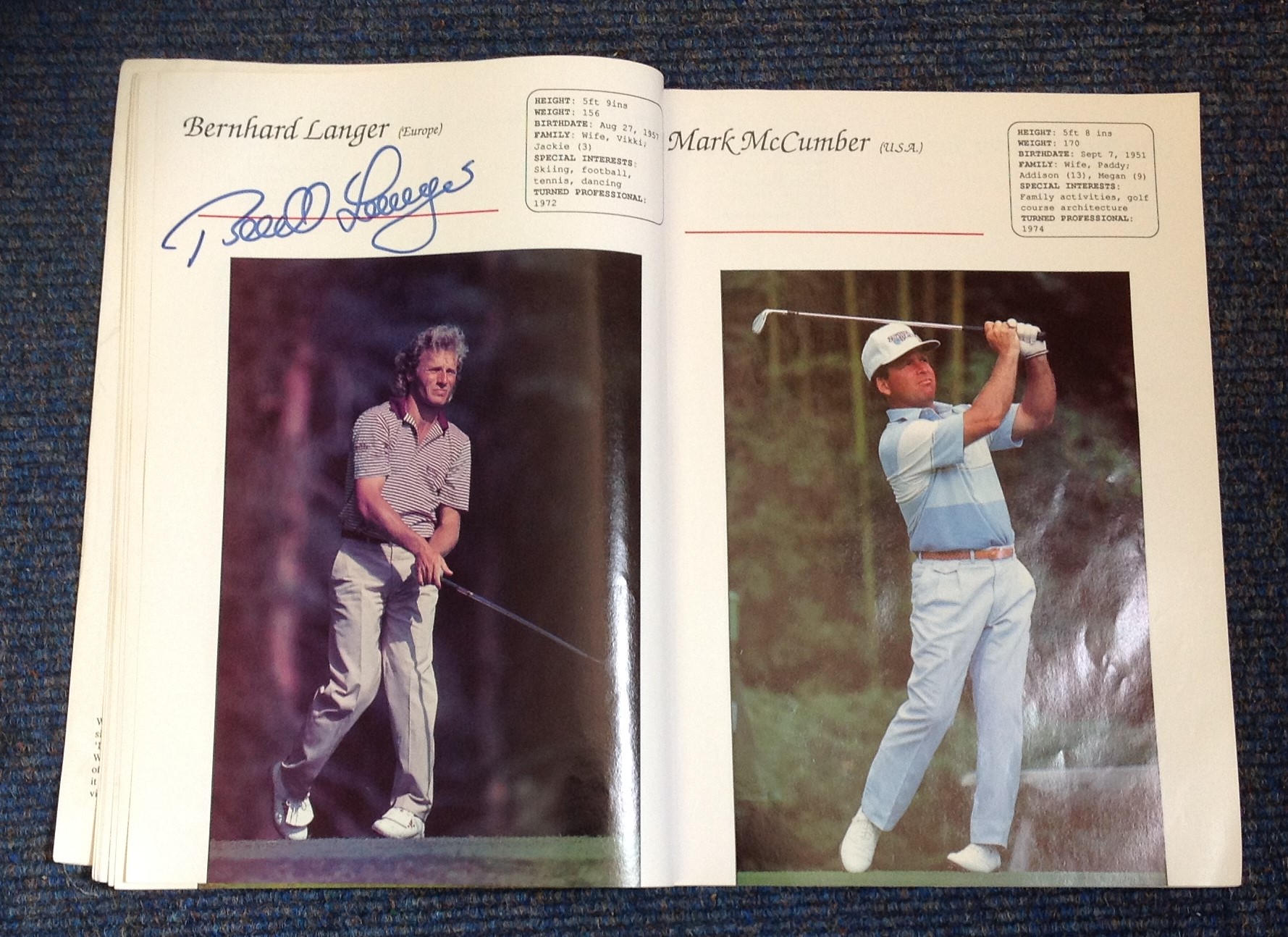 Golf 1989 Ryder Cup signed Golfers News paperback book 12 signatures includes legends of the game - Image 3 of 5