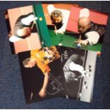 Snooker/Darts collection 5 signed photos from household names such as Wayne Mardle, John Virgo,