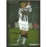 Football Pavel Nedved signed 6x4 Juventus promo photo. Pavel Nedved is a Czech retired footballer