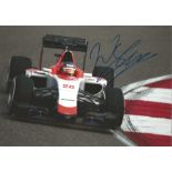 Motor Racing Will Stevens signed 12x8 colour photo pictured driving for Manor Marussia. Good