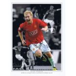 Paul Scholes 2008, Football Autographed 16 X 12 Edition, A Superb Photo Depicting A Montage Of