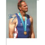 Olympics Sir Steve Redgrave Signed 10 x 8 inch sport photo. Good Condition. All autographed items