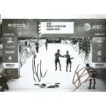 Olympics Alistair Brownlee and Jonathan Brownlee Signed 10 x 8 inch sport photo. Good Condition. All