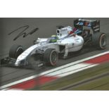 Motor Racing Felipe Massa signed 12x8 colour photo pictured driving for Williams. Good Condition.