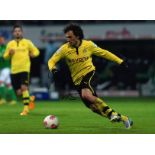 Football Matt Hummels signed 16x12 colour photo pictured in action for Borussia Dortmund in Germany.