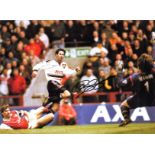 Football Ryan Giggs signed 16x12 colour photo pictured scoring his iconic goal in the 1999 FA Cup