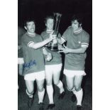 John Giles 1971, Football Autographed 12 X 8 Photo, A Superb Image Depicting Giles And His Leeds