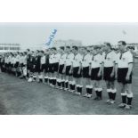 Horst Eckel 1958, Football Autographed 12 X 8 Photo, A Superb Image Depicting West German Players