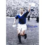 Dave Wilson 1962, Football Autographed 16 X 12 Photo, A Superb Image Depicting The Winger Parading