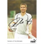 Football Thomas Hitzlsperger signed 6x4 colour Puma promo card. Good Condition. All autographed