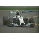 Motor Racing Nico Rosberg signed 12x8 colour photo pictured driving for Mercedes. Good Condition.