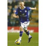 Football Paul Konchesky signed 12x8 colour photo pictured in action for Leicester City. Good