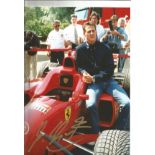 Motor Racing Michael Schumacher signed 12x8 colour photo pictured while driving for Ferrari in