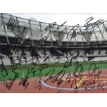 Football West Ham United multi signed 16x12 colour photo 18 signatures from the 2018-19 season