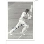 Cricket David Gower signed 6x4 black and white post card. Good Condition. All autographed items