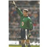 Football Shay Given signed 12x8 colour photo pictured while playing for Newcastle United. Good