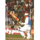 Cricket Allan Lamb signed 12x8 colour photo pictured in action for England. Good Condition. All